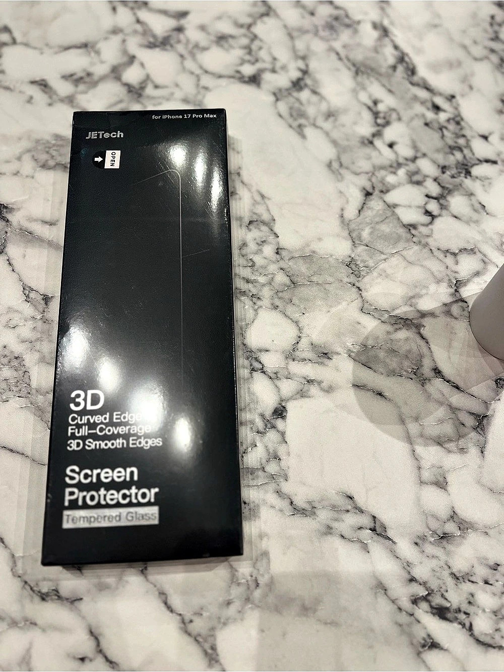JETech 3D Curved Edge Full-Coverage Screen Protector for iPhone 17 Pro Max